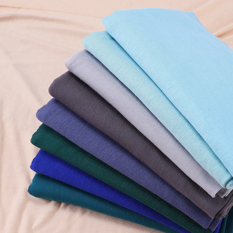 Head Scarf 55*170CM European American Monochromatic Light Board Modal Jersey Mercerized Cotton Breathable