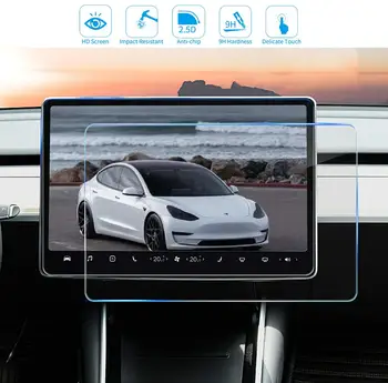 

For Tesla Model 3 Model Y 15 inch Center Control Car Navigation Touch Screen Protector Tempered Glass Anti-Scratch