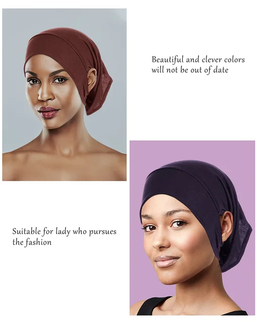 Ready Islamic Scarf Hat Women's Hijab Undercap with Ear Hole Hijab Caps