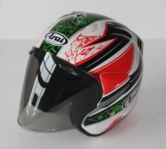 13 Мотошлем мото велосипедный шлем горячая Распродажа arai r4 мото rcycle шлем винтажный шлем с открытым лицом Ретро 3/4 половина шлем casco - Цвет: 13