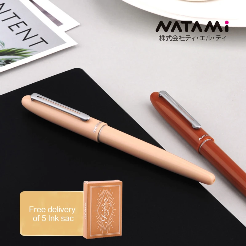 Ceny 1 sztuk japonia NATAMI fontanna długopisy wysokiej jakości pierwszy rzut oka serii cukierki kolor pióro reflektor stalówka