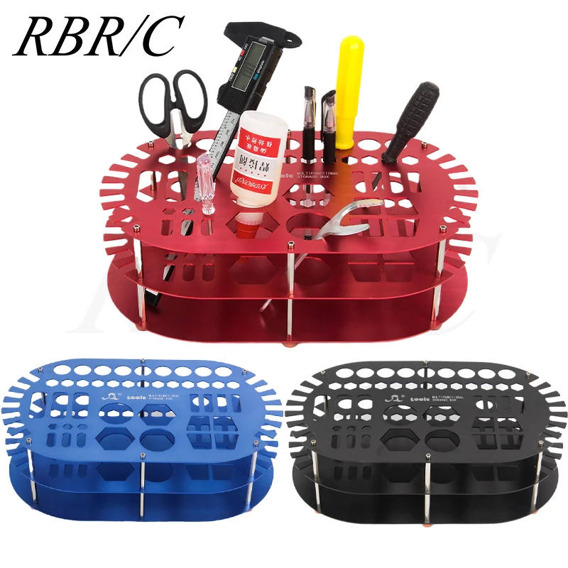 

RBR/C Hardware Tool Storage Aluminum Alloy Rack Desktop Multi-Layer Model Multifunctional Combination Tool Hoder R783
