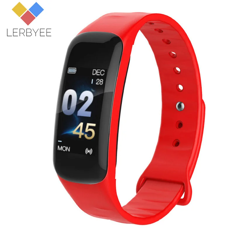 Lerbyee C1 Plus спортивные Смарт часы кровяное давление монитор сердечного ритма