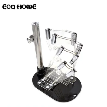 

High Quality Transparent Acrylic Knife Frame Blocks Roll Bags Creative Storage Rack Tool Kitchen Knife Holder Knife Stand Block