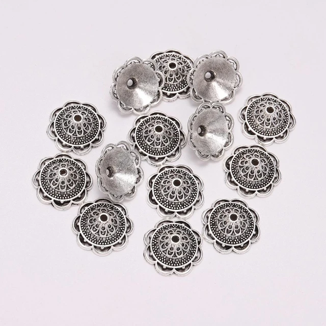 100pcs/lot Bulk Metal Gold Plated Flower Loose Sparer Apart End Bead Caps  For Jewelry Making Bracelet Findings Supplies - AliExpress