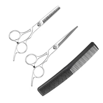 

1 Set/3 Pcs Hairdressing Scissor Teeth Cut Straight Cut Comb Tools Hair Salon Accessories with Storage Bag for Barber Home DIY