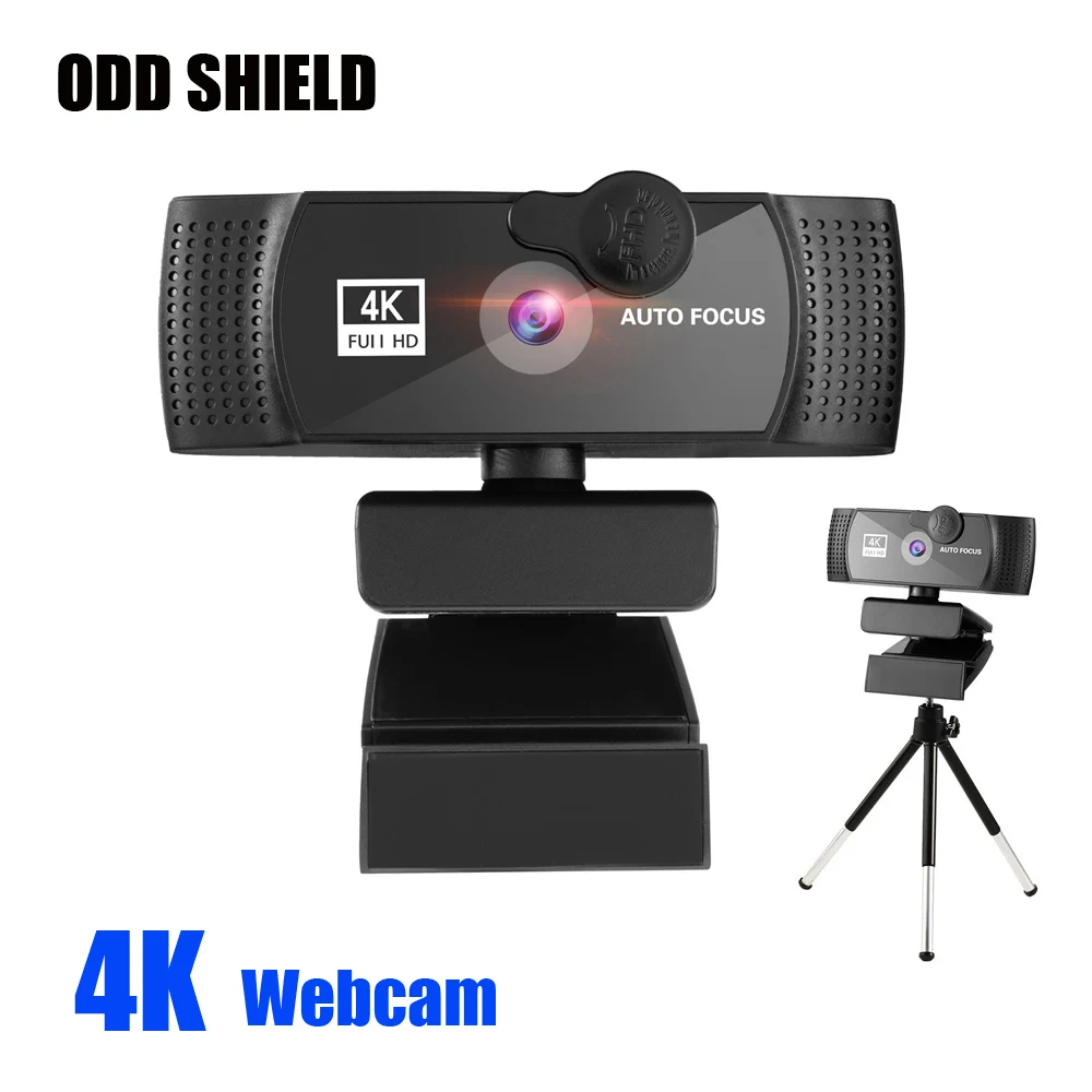 Cámara Web 1080P 2K 4K Full HD para PC, ordenador portátil, USB, con micrófono, autoenfoque
