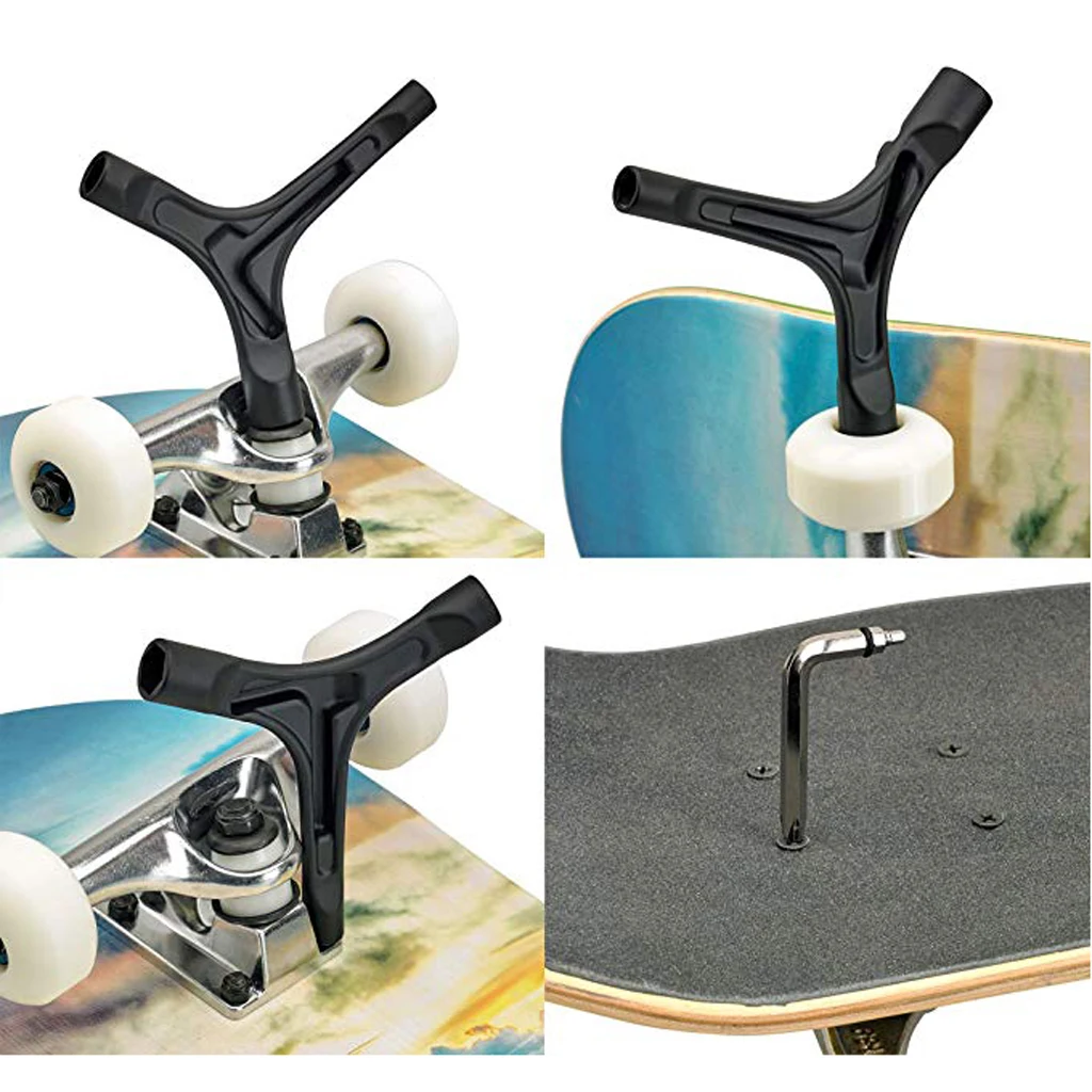 

1 Piece Aluminum Alloy All-In-One Skate Tool Y Tool T Tool for Skateboard Longboard Scooter
