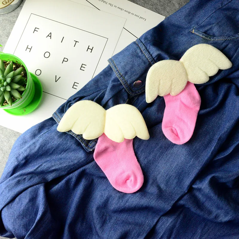 

Children Boneless Socks 2019 Spring Summer Angel Children's Socks New Style Children Socks Thin Solid Color Cotton Socks