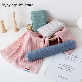 

Plain Cotton Face Towels Do Not Shed Hair At Home Daily Absorbent Towels Bath Towels Beach Towels Soft Skin-friendly Face Towels