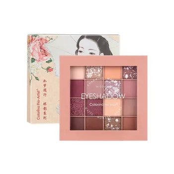 

16 Color Pigment Eyeshadow Palette Matte Shimmer Glitter Charming Powder Eye Shadow Pallete Eye Makeup