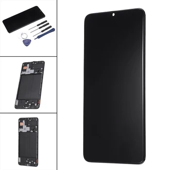 

LCD Touch Screen+Frame Touch Screen Display With Frame Assembly Replacement Compatible for Samsung Galaxy A70 2019 A705 A705F