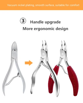 

Black Toenail Ingrown Nail Art Cuticle Nipper Clipper Edge Cutter Manicure Scissor Plier Tool Pedicure Dead Skin Remover