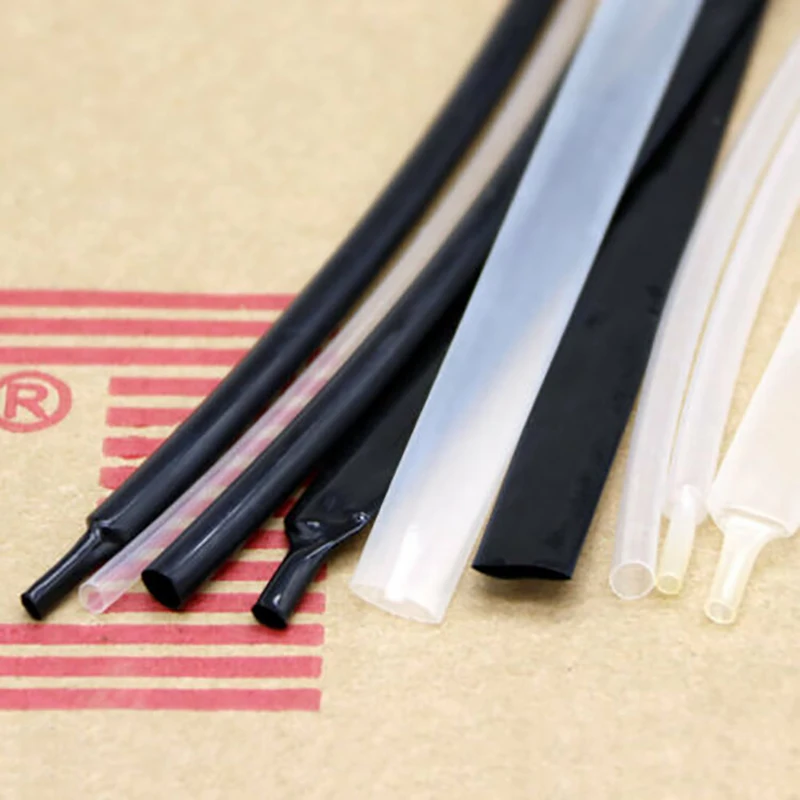 

Black/Clear 2:1 Shrink PVDF Heat Shrinkable Tube Φ0.8 1.2 1.6 2.4mm to 25.4mm Resistant to 175℃ High Temperature