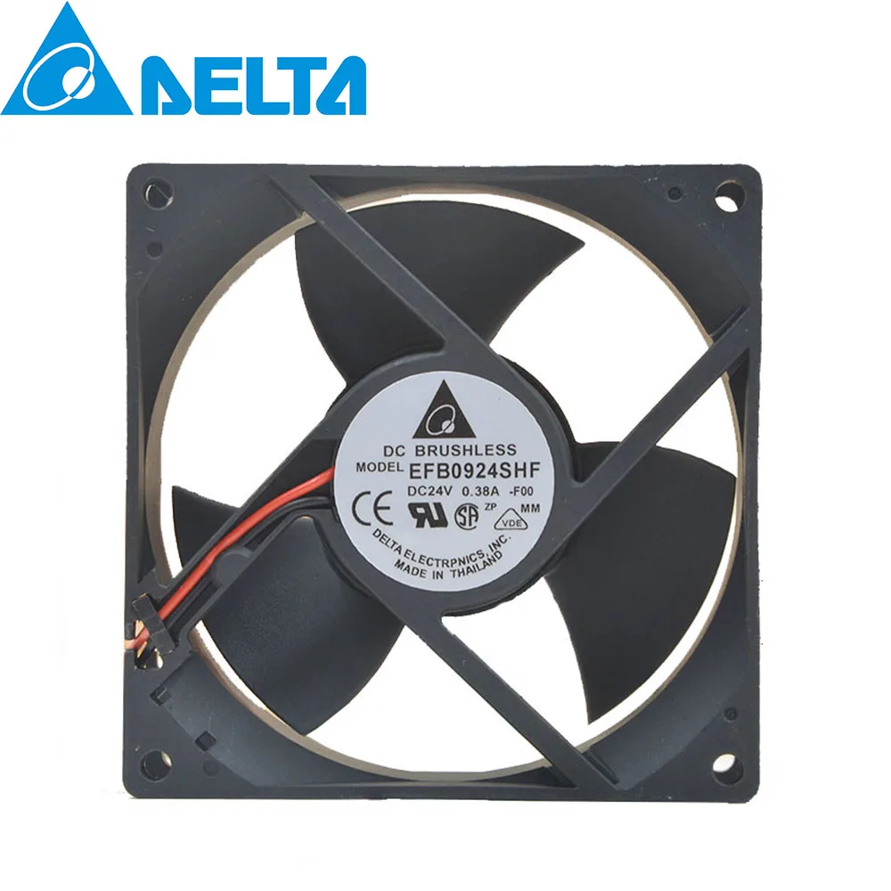 

For Delta EFB0924SHF 9032 9cm 90mm DC 24V 0.38A server inverter case axial Cooling Fans 2 wire pin
