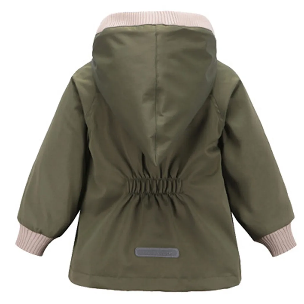Kids Baby Clothes Boys Jackets Toddler Cartoon Animal Hooded Coat Jacket Outwear Windproof Outfits Children Girl Clothes