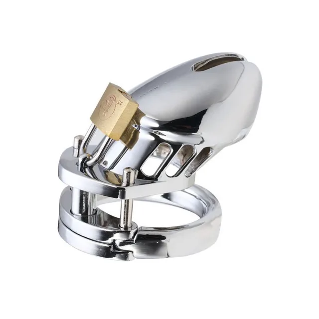 40 45 50 for choose metal CB6000S male padlock chastity device BDSM bondage cock cage penis