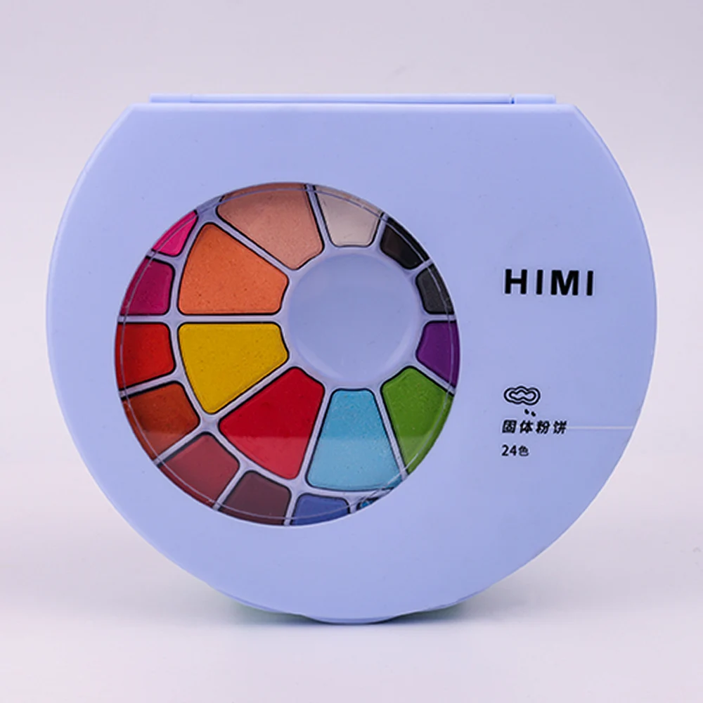 

MIYA HIMI Water Colors Palette 24/38 Assorted Colors Solid Watercolor Paint Set portable solid powder gouache painting pigment f