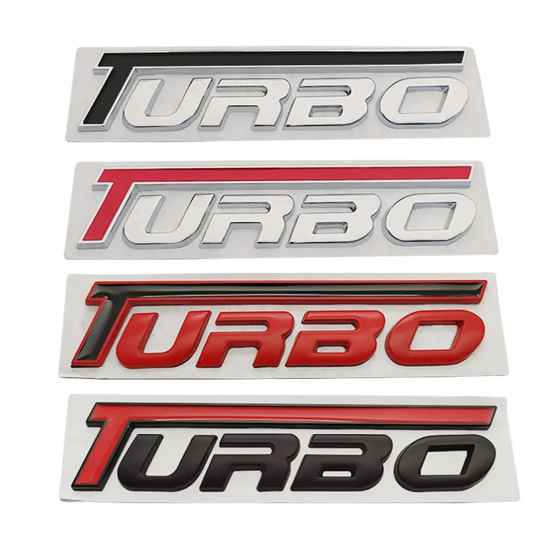 Adesivo In Metallo 3D Turbo Badge Emblem Sticker Per Bmw Mercedes Volkswagen Chevrolet Peugeot Kia Ford Honda Toyota Accessori Per Auto