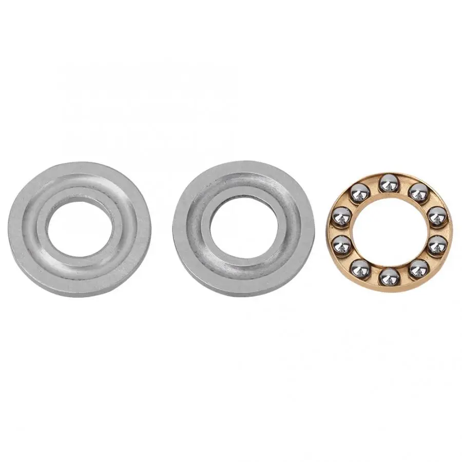 10pcs Thrust Ball Bearing Miniature High Rate High Accuracy Flat Steel Bearings Set