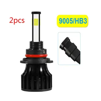 

4 Sides LED Headlight Bulbs High or Low Beam Bulbs Fog Light Driving Lamp Conversion Kit 6500K White 9005/9006/H1/H7/H11