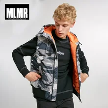 JackJones Мужская камуфляжная жилетка с Капюшоном Хлопчатобумажная нательная майка без рукавов | 218309514