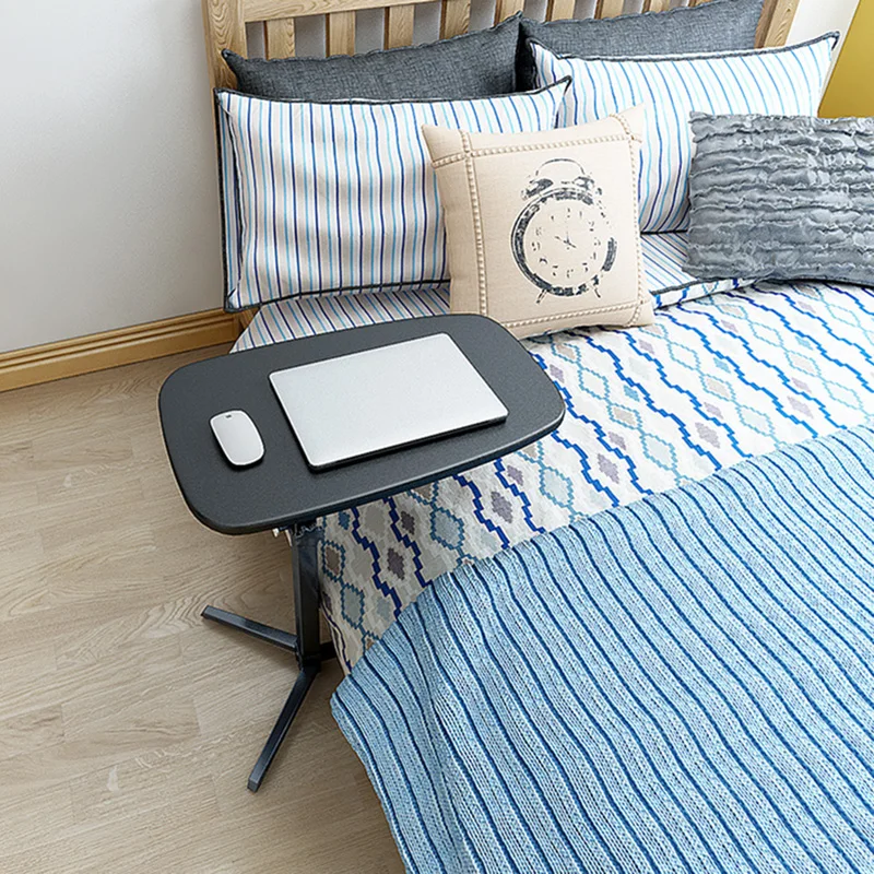  Foldable desk Movable Sofa Side Table Adjustable Laptop Desk Bedside Table Can Be Lifted Standing D