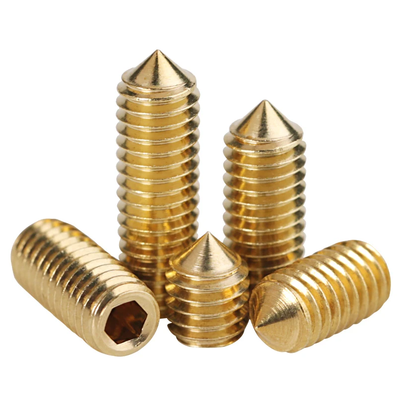 M3 M4 M5 M6 Hex Socket Set Screws with Cup Piont Assortment Grub Screws Brass M3 M4 M5 M6 Hex Socket Set Screws with Cup Piont Assortment Grub Screws Brass