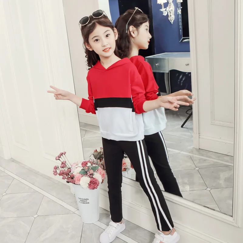 

Girls Autumn Clothing Set 2019 New Style CHILDREN'S Garment Korean-style Spring And Autumn Big Boy Fashionable Western Style Spo