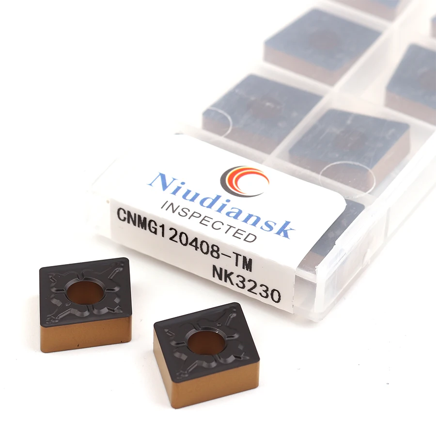 

CNMG120404-TM NK3230 CNMG120408-TM NK3230 CNC Lathe Processing Tools Metal Cutting Blade External Turning Insert For Steel Parts