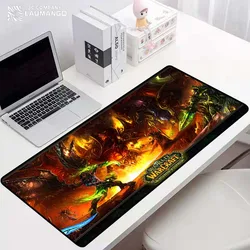 Mundo de warcraft computador almofada de mesa mouse acessórios gamer teclado tapete de borracha mousepad empresa mausepad tapetes para computador tapete