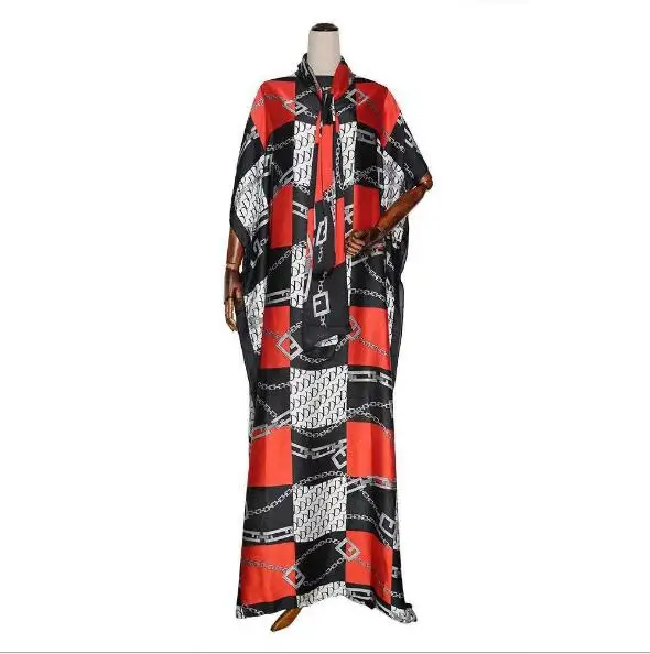 

African Design Print Dashiki Dress Loose Luxury Bazin Ethnic Rock Style Vintage Maxi Robe Gowns Sexy Lady Evening Party Riche