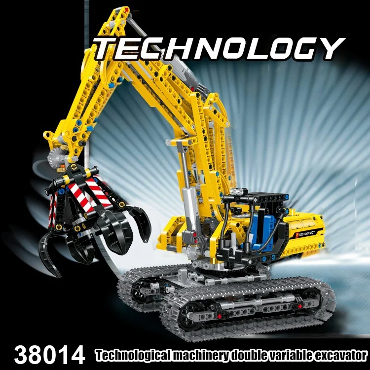 Lepinblocks 38014 Technic City series 720 шт. экскаватор инженерный грузовик совместим со