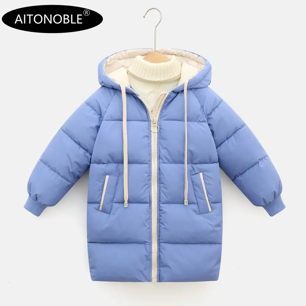 NEW ARRIVAL Aitonoble New Kids Down Jacket Parkas Children Down Coats and Parkas Coat with Guitar Bag