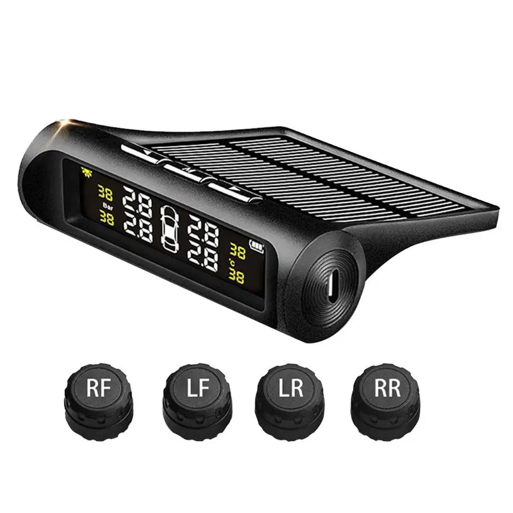 

Solar Wireless Tire Pressure Monitor Tpms Tire Pressure Monitoring System Tire Pressure Sensor Tire Pressure Monitor External