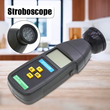 

DT2240B Digital Non-Contact Flash Stroboscope Tachometer Photoelectric Revolution Meter 60-40000Rpm Speedometer Tester J