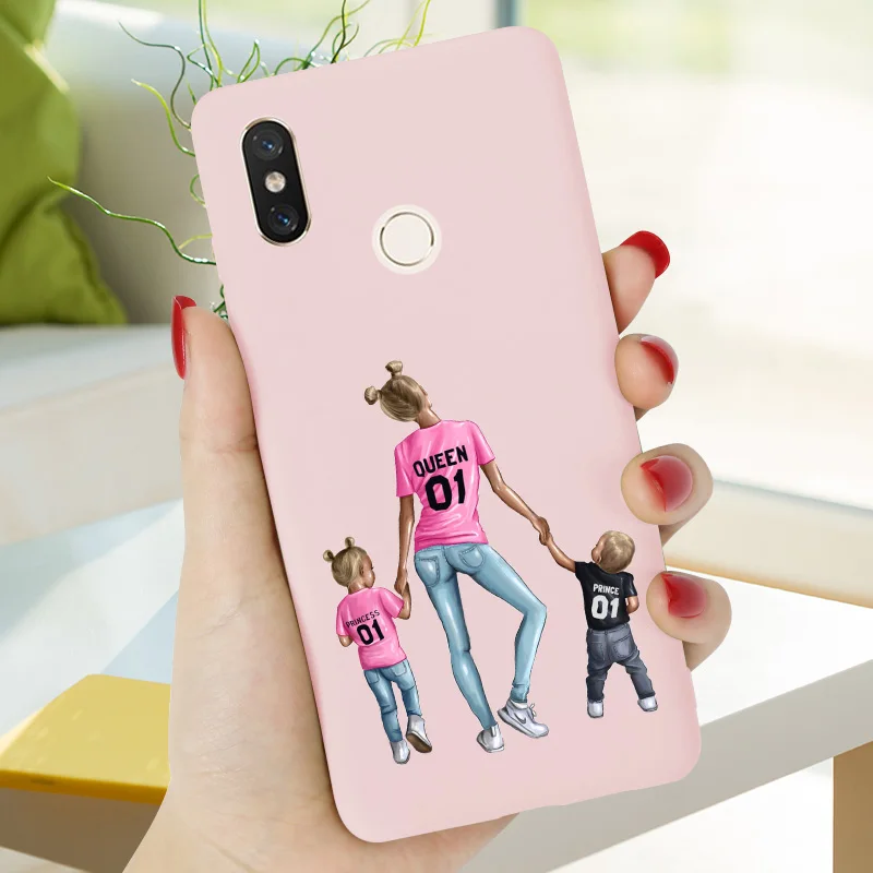 MOM11 Чехол для маленькой девочки Redmi 6A, чехол для Xiaomi Redmi 7A, 8A, 6A, 7 A, Redmi Note, 7, 6, 8 Pro, чехол, карамельный цвет, Силиконовый ТПУ бампер Super Mama - Цвет: MOM11