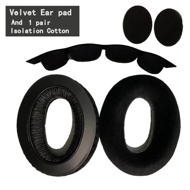 Replacement VELVET Ear Pads for SENNHEISER HD650 HD600 HD580 HD660 S HD565 HD545 Headphones And Headband Cushions Earpad SET — view 4