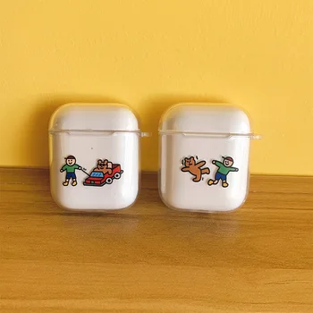 

2020 Cute Cartoon Bear Earphone Cases For Apple Airpods 1 / 2 High Quality Headphone Bluetooth Wireless Earphone Case Cover