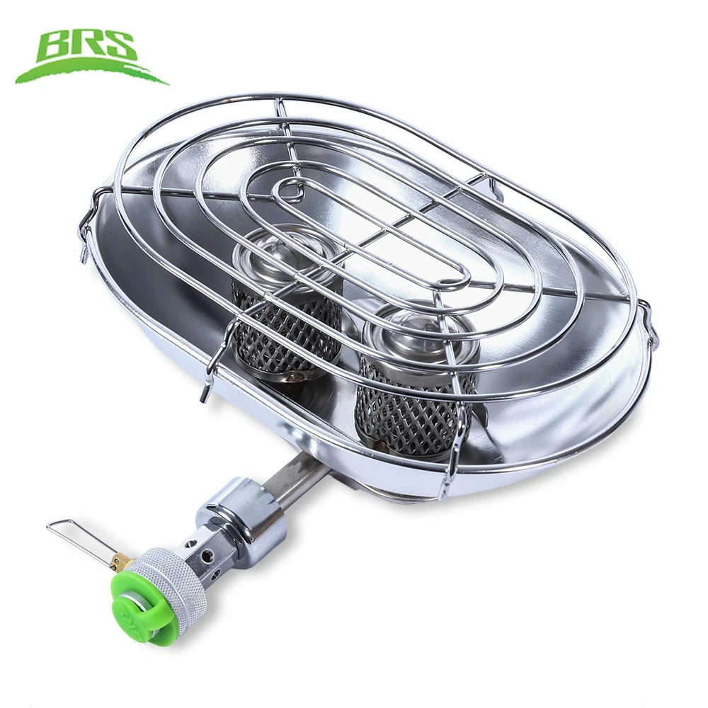 BRS Camping Double Burner Heating Gas Stove Outdoor Camping Fishing Portable Infrared Ray Keeping Warm Heater Equipment BRS-H22