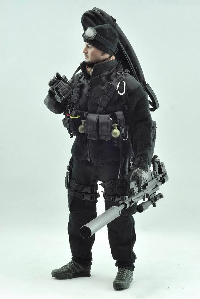 VH1017 Sniper 1/6 Мужская фигурка солдата аксессуар черная Боевая форма комплекты одежды с оружием модель для 12 ''фигурка тела