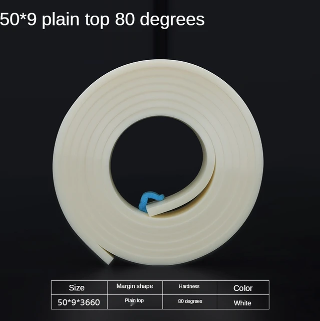 50mm*9mm Flat Silkscreen Squeegee Rubber 55A 65A 75A 80A DIY Silk Screen  Printing Ink Scratch Board Tools Squeegee Rubber Blade