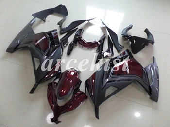 

New ABS Motorcycle Fairings Fit for Kawasaki 300R kit Ninja ZX 300 13 14 15 16 EX300 2013 2014 2015 2016 fairing kits Red wine
