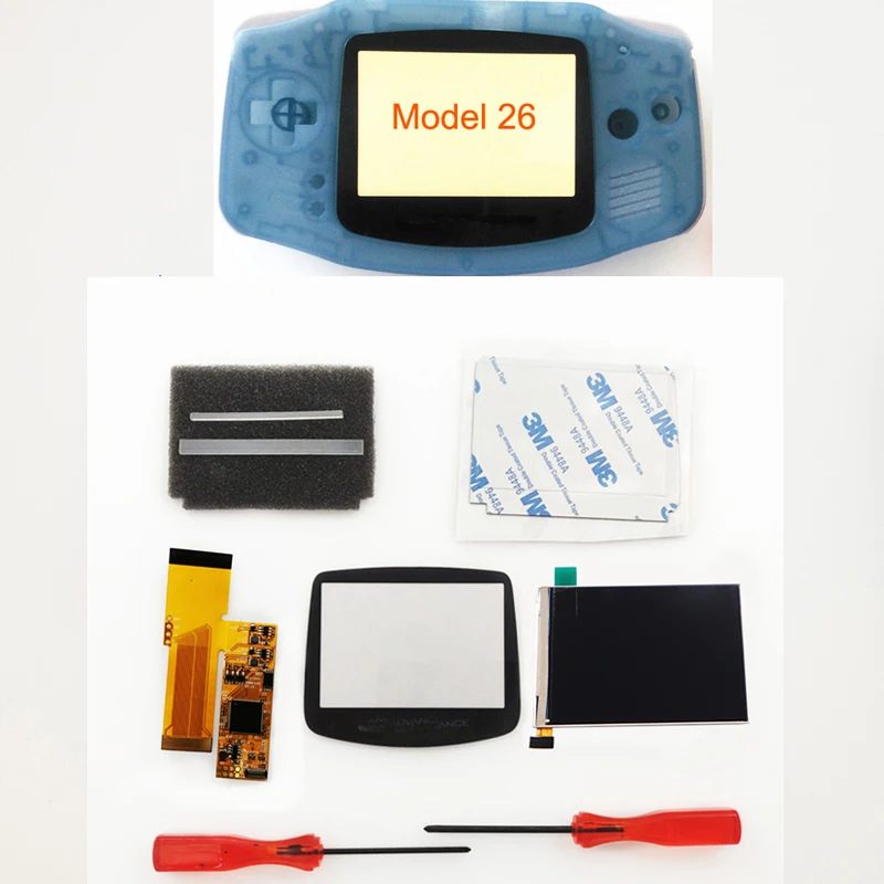 retroiluminação para nintendo gameboy advance v2