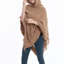 

Women Cape Coat Solid Color Tassels Shawl Wrap Sweater Bohemian Style Spring Shawl Coat for Dating