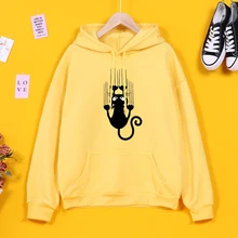 Aliexpress - Printed Women Sweatshirts 2021 Spring Fashion Woman Clothes Harajuku Korean Fleece Hoodie Loose Punk Clothes