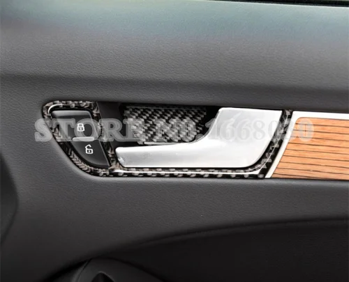 Крышка для автомобильной дверной ручки из углеродного волокна 8 шт. Audi A5 S5 4 Door 2008