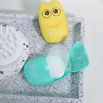 

20PCS Travel Soap Paper Washing Hand Bath Clean Scented Slice Sheets 20pcs Disposable Boxe Soap Portable Mini Paper Soap TSLM1