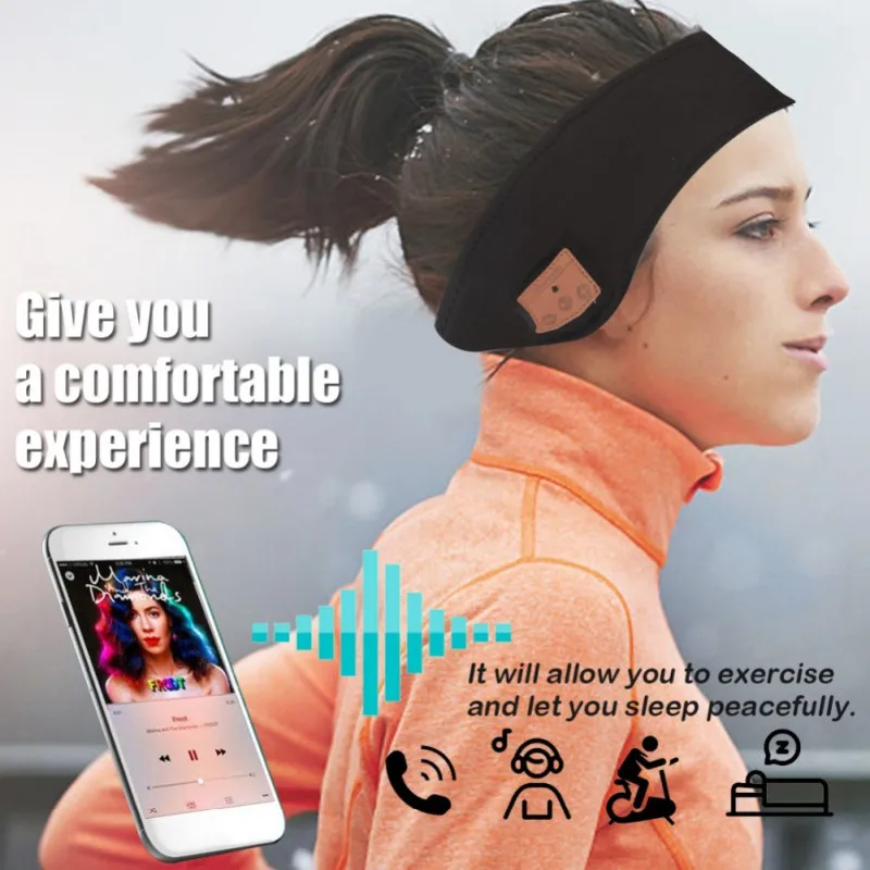 Горячая новинка Bluetooth гарнитура тюрбан спортивная повязка Беспроводная Bluetooth спортивная повязка с тюрбан для сна маска для глаз