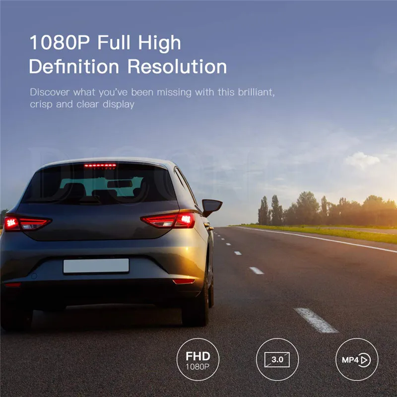 3," lcd HD Cam Pro 1080P умный Автомобильный видеорегистратор 170 ° камера видеорегистратор